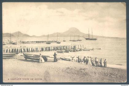 Antilles A distant view of Nevis The west Indian Picture Saint Christophe et Nieves