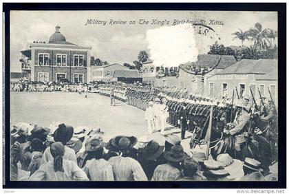 cpa Amérique Antilles St Kitts -- Military Review on the King's Birthday -- Saint Christophe et Niévès    LIOB91