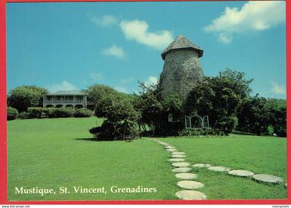 Saint-Vincent-and-the Grenadines - Mustique - Sugar Mill - Ile Moustique Moulin