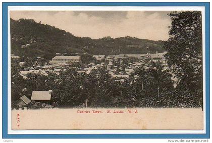 ANTILLES  - SAINTE LUCIE --  Castries Town