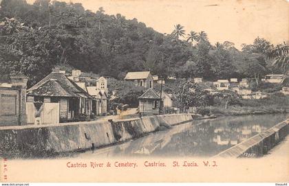 ¤¤  -  SAINTE-LUCIE   -   CASTRIES   -  Castries River & Cemetery  -  ¤¤