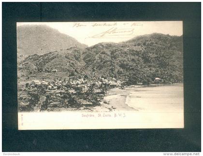 Sainte Lucie - Ste Lucia  B.W.J. - Soufriere ( vue generale volcan M & C 39 en l'état)