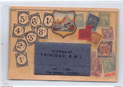 Trinidad - SACHET POSTCARD - Stamps of Trinidad - Publ. unknown