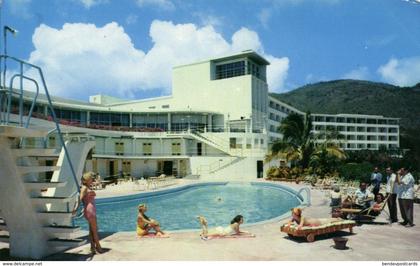 virgin islands, ST. THOMAS, Virgin Isle Hotel, Swimming Pool (1960s) Postcard