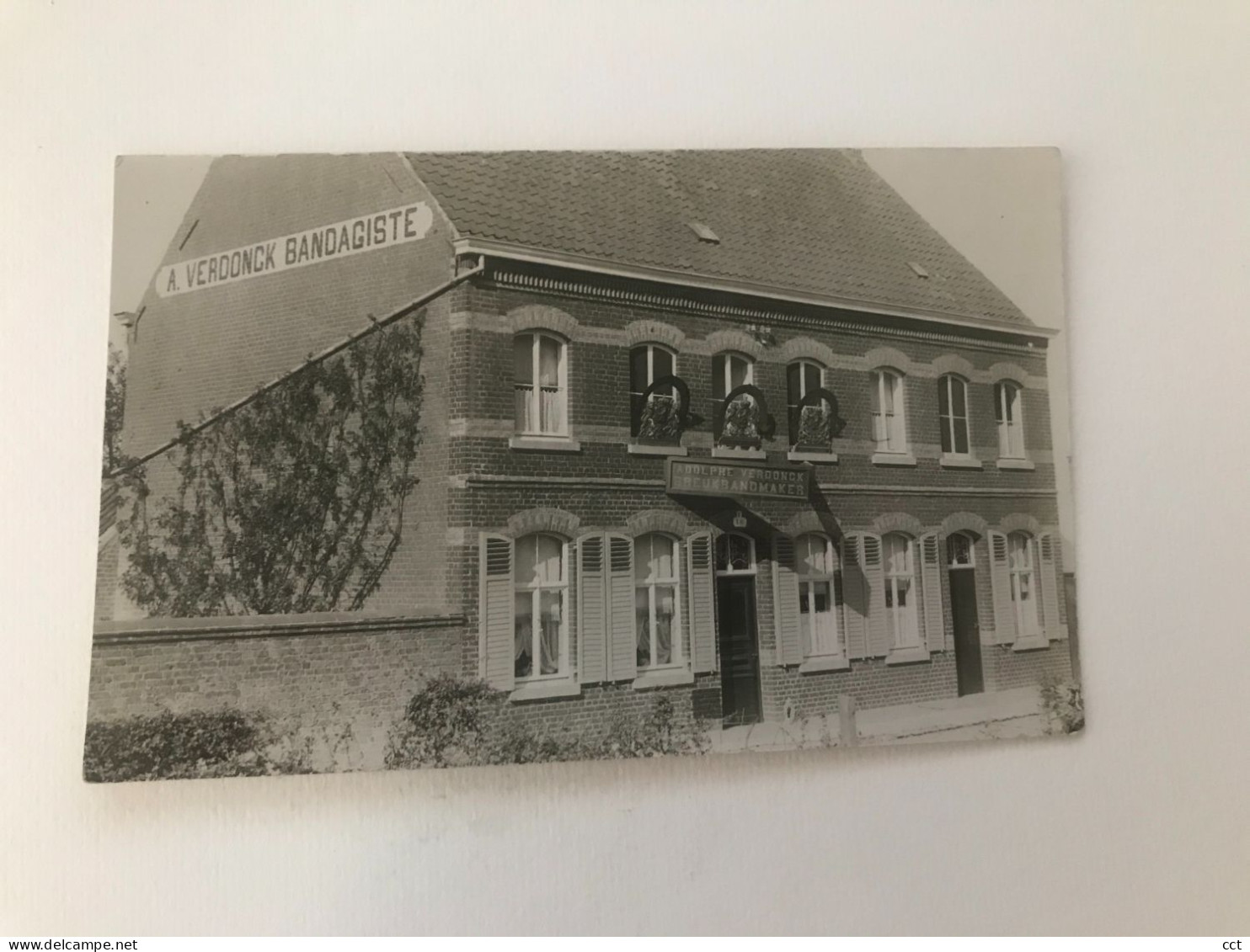 Anzegem   CARTE PHOTO   Adolphe Verdonck Bandagiste