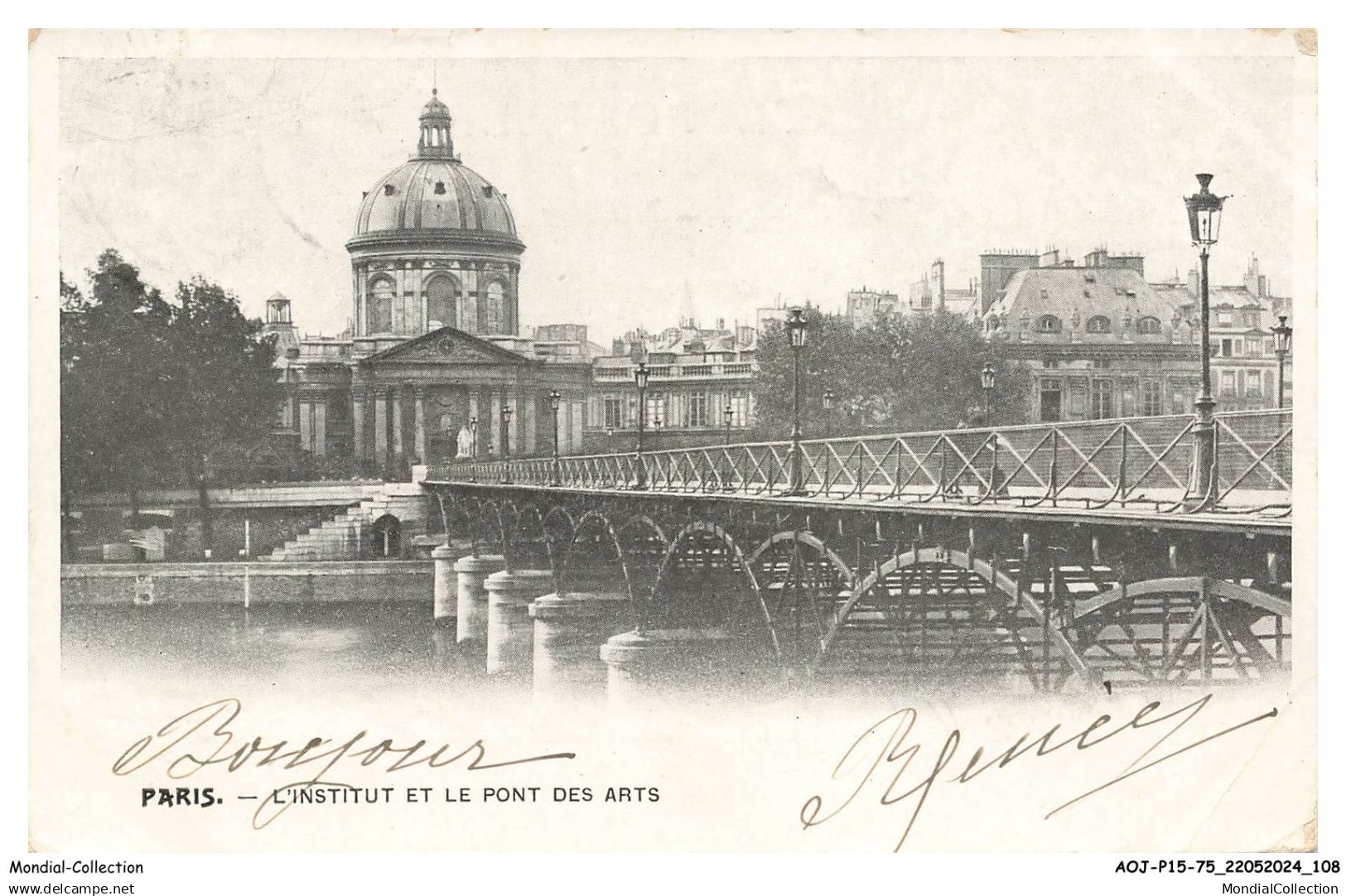 AOJP15-1072-75 - PARIS - l'Institut et le pont des Arts