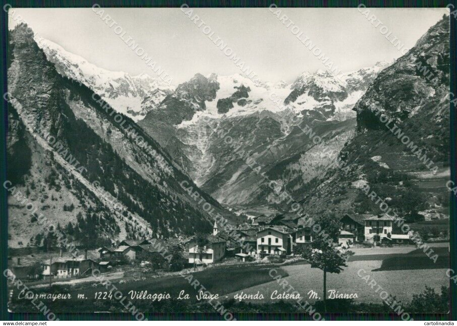 Aosta Courmayeur La Saxe Foto FG cartolina ZK6157