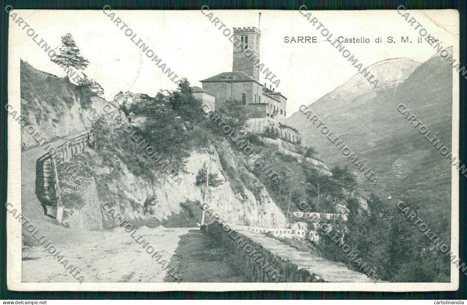 Aosta Sarre PIEGA cartolina QQ6004