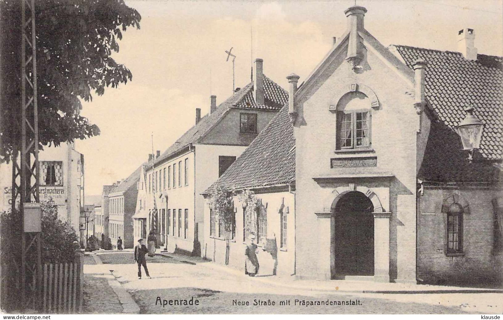 Apenrade - Neue Strasse mit Präpandenanstalt gel.1911