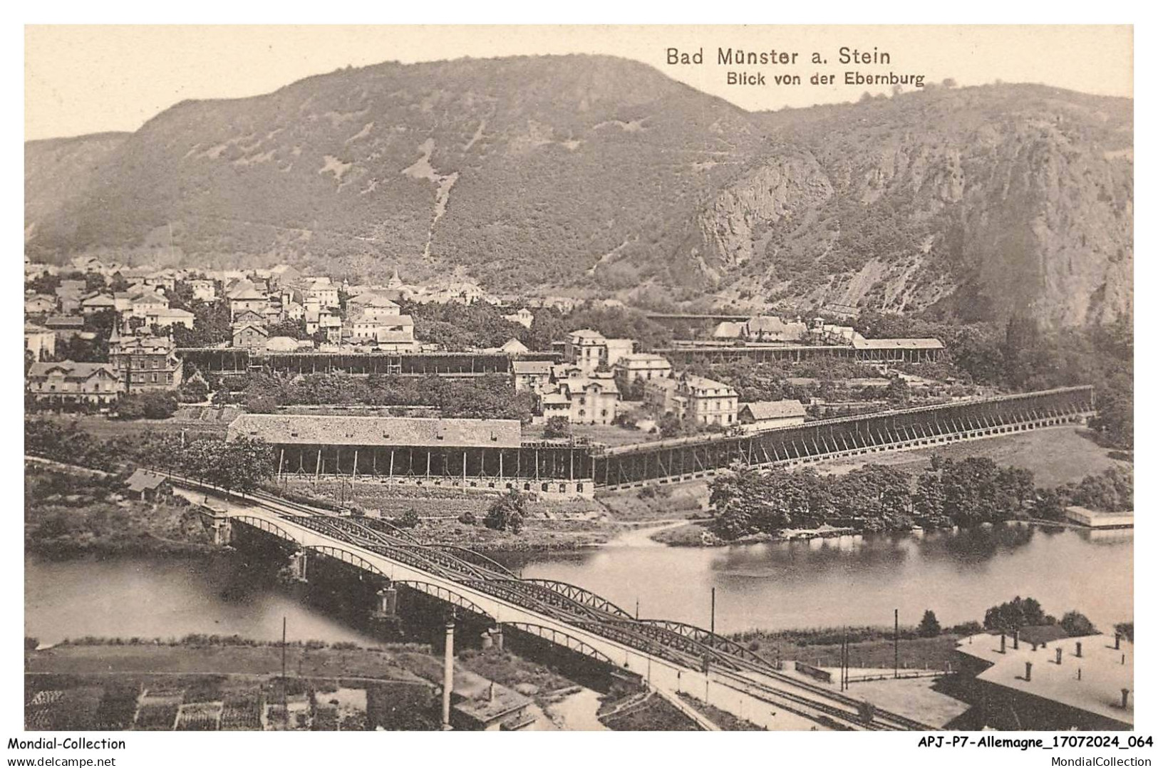 APJP7-0490-ALLEMAGNE - BAD MUNSTER A STEIN - blick von der ebernburg