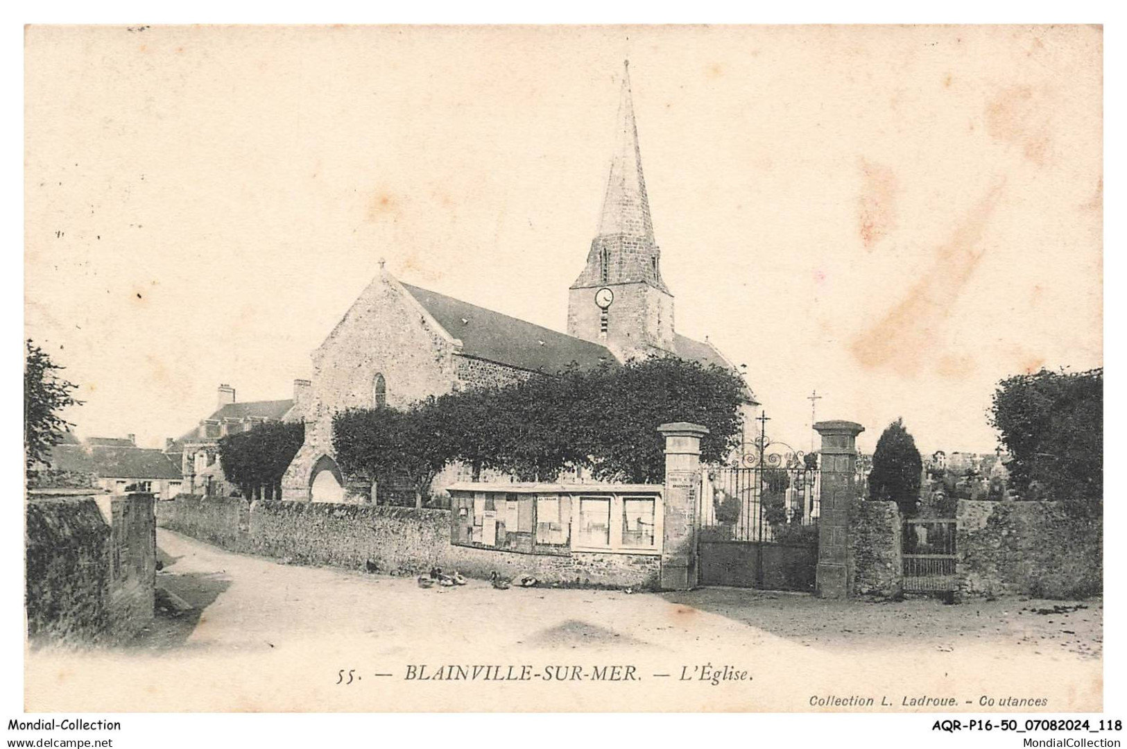 AQRP16-1154-50 - BLAINVILLE-SUR-MER - L'église