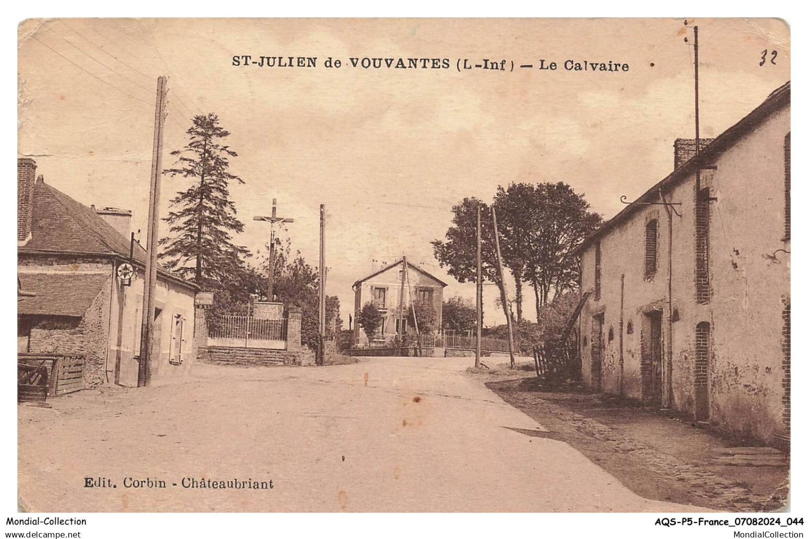 AQSP5-0315-44 - SAINT-JULIEN-DE-VOUVANTES - Le calvaire