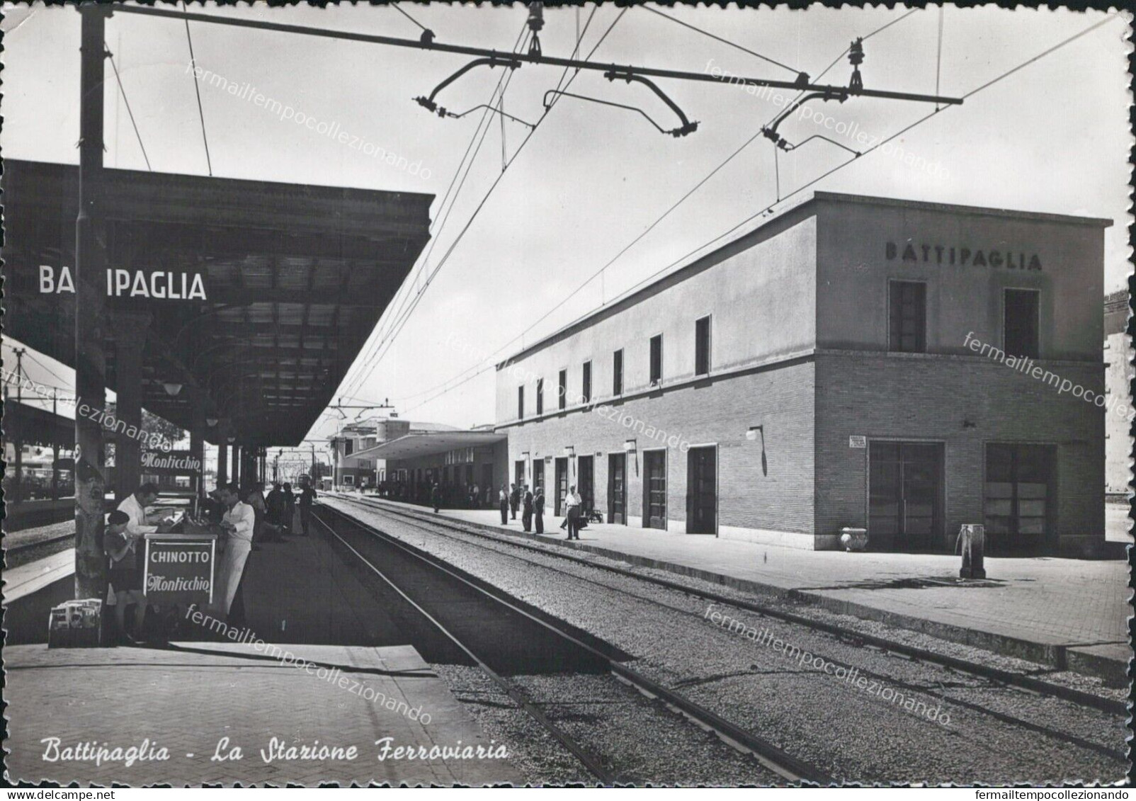 ar178 cartolina battipaglia la stazione ferroviaria provincia di salerno