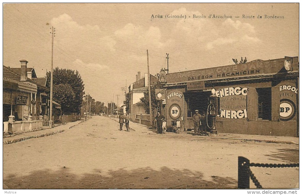 ARES - Bassind'arcachon, route de Bordeaux, garage, pompe à essence.