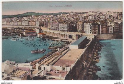 Algiers panorama postcard travelled 1926 Alger Pmk b170215