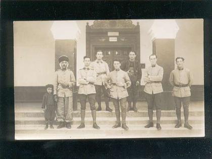 carte photo militaires spahis ? batna 1927  belle carte