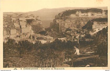 Algérie - Constantine - Vue prise de Mansourah - CPA - Voir Scans Recto-Verso