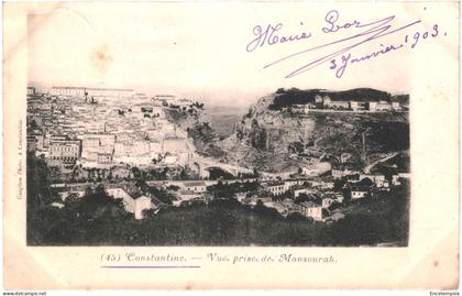 CPA Carte Postale Algérie Constantine Vue prise de Mansourah  1903  VM78936