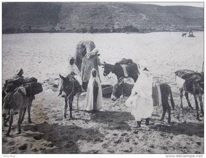 1915 CPA:Sahara algérien >dans l´OUED Anes et Bédouins arabes à Saïda > coll idéale photo > Algérie ex colonie française