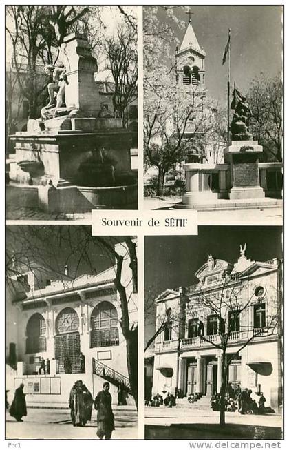 CPSM: Algérie - Sétif - Souvenir de Sétif (Jomone N°1)