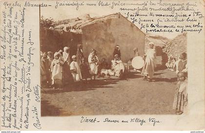 TIARET - Danse au Village Nègre - CARTE PHOTO