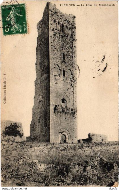 CPA ALGERIA MANSOURAH TLEMCEN - La Tour de Mansourah (1189791)