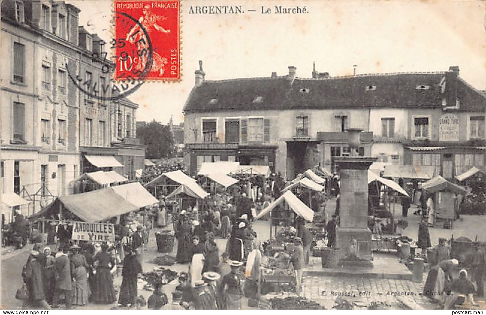 ARGENTAN (61) Le Marché - Ed. E. Rousset