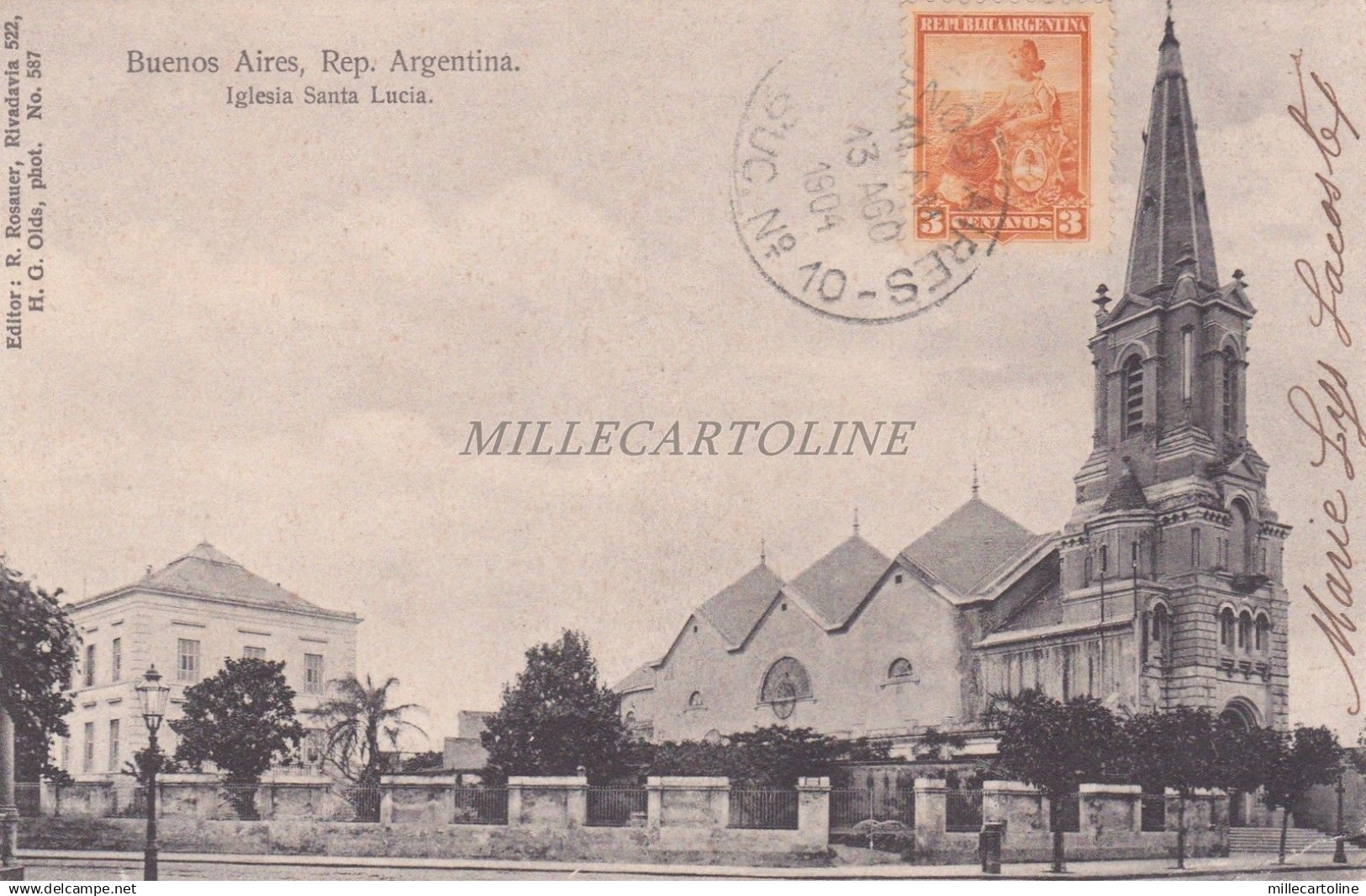 ARGENTINA - Buenos Aires - Iglesia Santa Lucia 1904