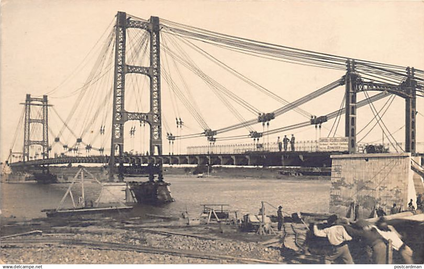 Argentina - Puente Colgante de Santa Fe - POSTAL FOTO - Ed. desconocido