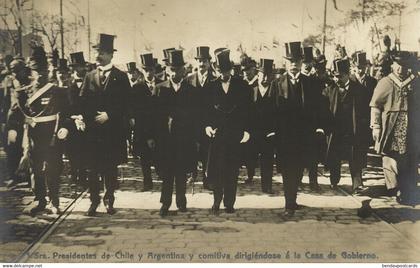 argentina, BUENOS AIRES, Presidentes de Chile y Argentina, RPPC Postcard