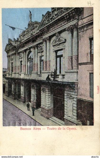 PC CPA ARGENTINA, BUENOS AIRES, TEATRO DE LA OPERA, Vintage Postcard (b21501)