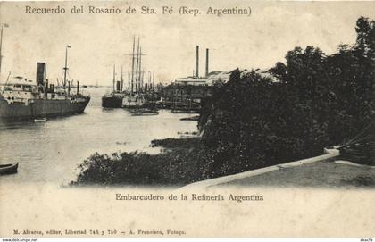 PC CPA ARGENTINA, ROSARIO DE STA. FÉ, REFINERIA ARGENTINA, POSTCARD (b8287)