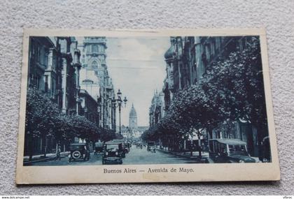 Cpa 1928, Buenos Aires, avenida de Mayon, Argentine