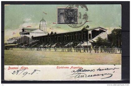 Argentine - Buenos Aires - Hipodromo Argentino - Hippodrome , Colorisée