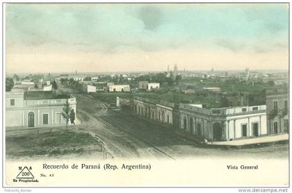 Argentinien, Recuerdo de Parana, Vista General, um 1910