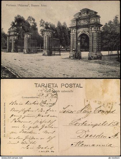 Postcard Buenos Aires Portones "Palermo" 1915  Argentinien Argentinia