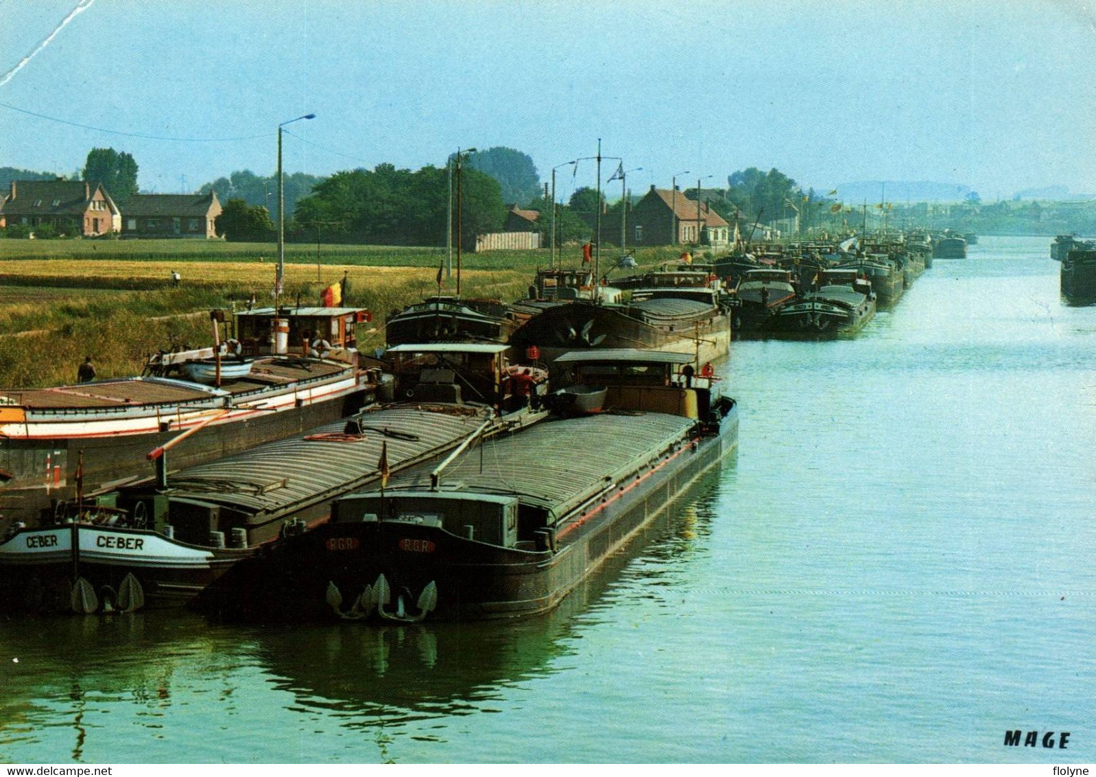 arleux - le pont d'arleux - péniche CEBER - batellerie