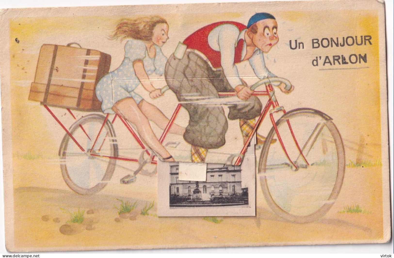 ARLON    carte a système             velo tandem