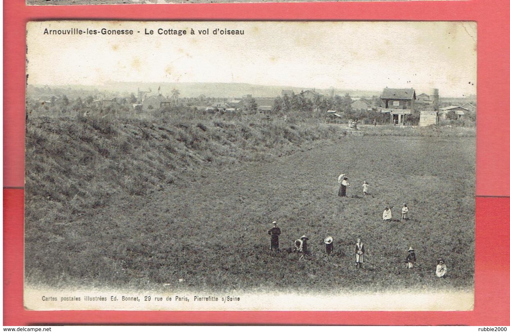 ARNOUVILLE LES GONESSES 1908 LE COTTAGE CARTE EN BON ETAT