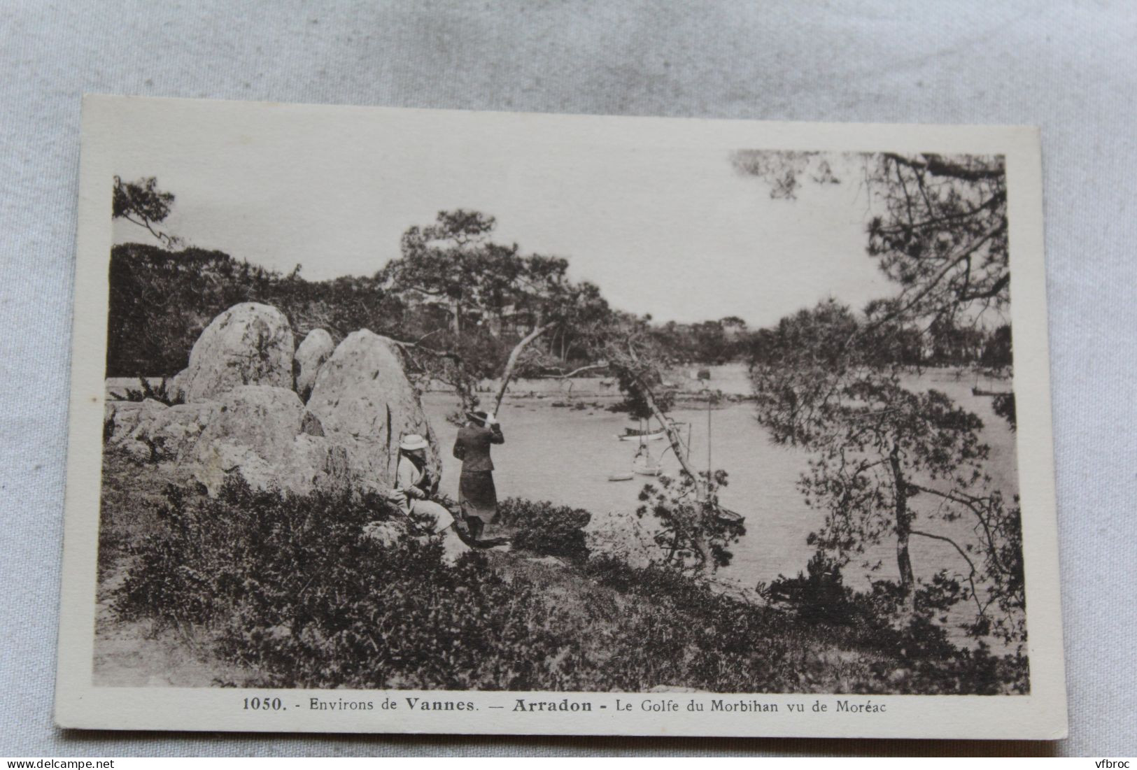 Arradon, le golfe du Morbihan vu de Moréac, Morbihan 56