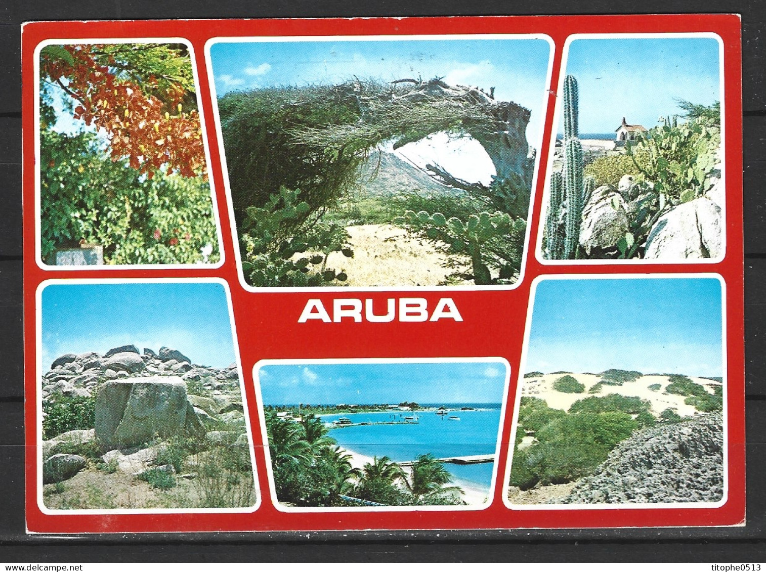 ARUBA. Carte postale écrite. Aruba.