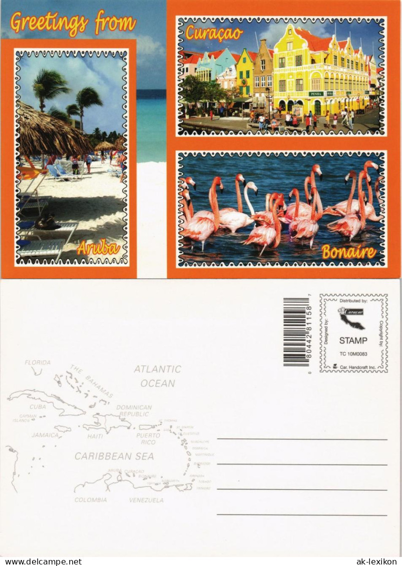 Aruba Mehrbild-AK Niederländische Antillen Curacao Aruba Bonaire 2000