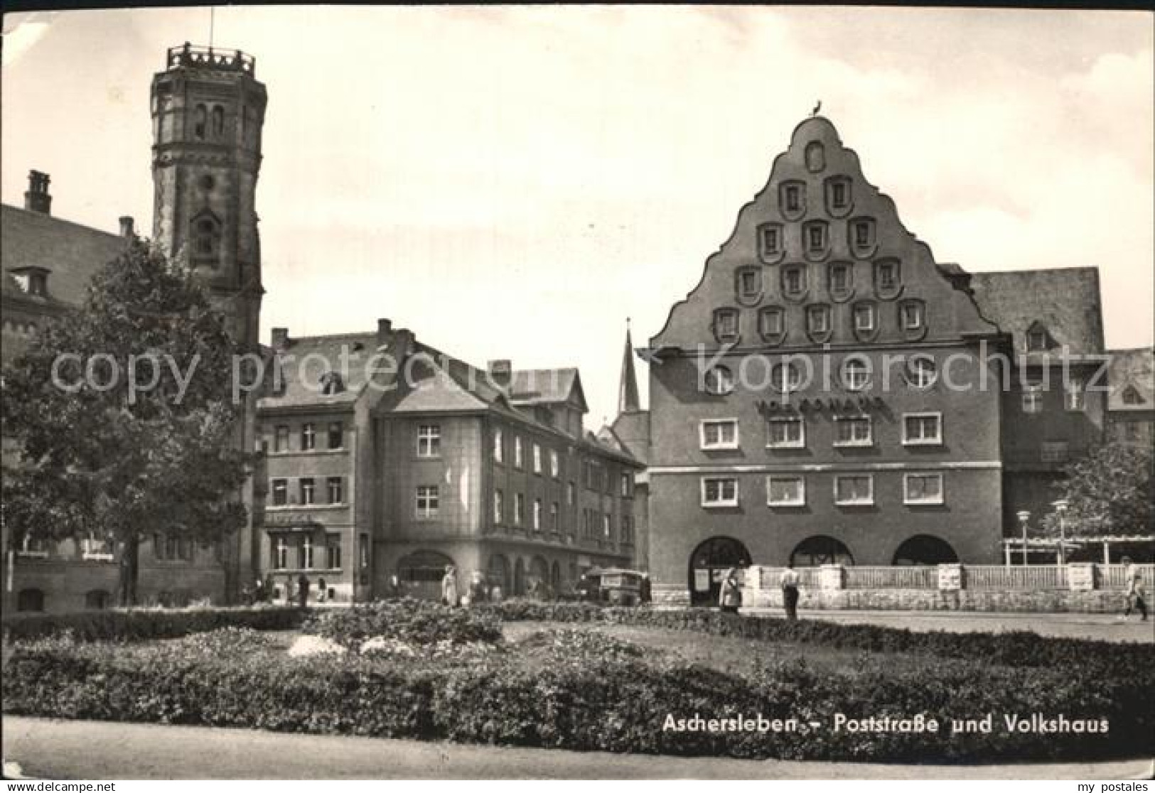 Aschersleben Potstrasse und Volkshaus