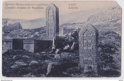 Bakou Azerbaïjan Russie Cimetière Ancienne de Muselman