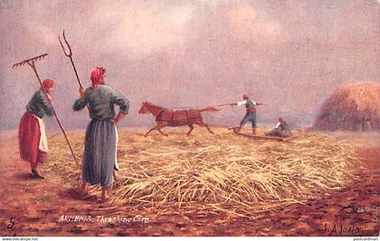 Armenia - Threshing corn - Publ. Raphael Tuck & Sons