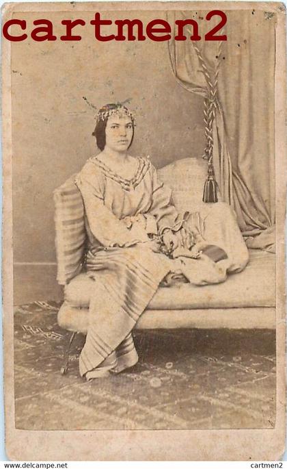 ARMENIE PHOTO CDV : ARMENIAN GIRL " GRANDE TOILETTE DE HAREM " TYPE ARMENIEN FOTO XIXe COSTUME ARMENIE