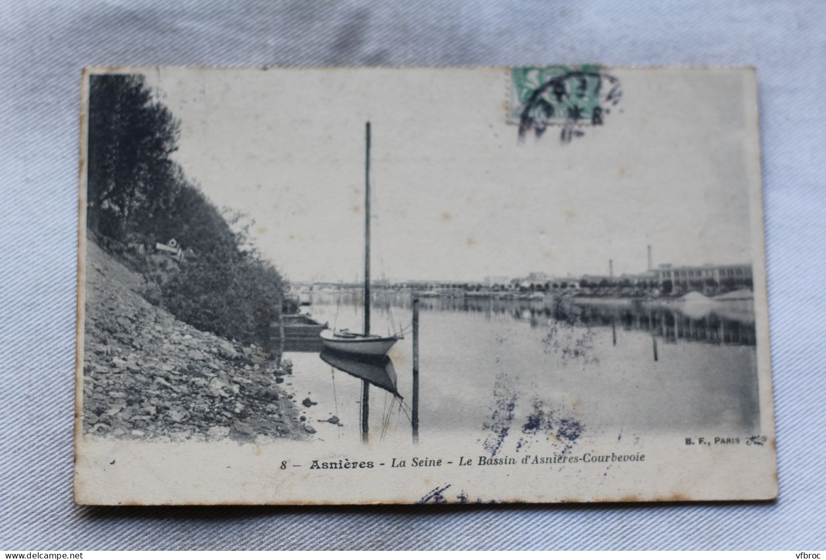 Asnières, la Seine la bassin d'Asnières Courbevoie, Hauts de Seine 92