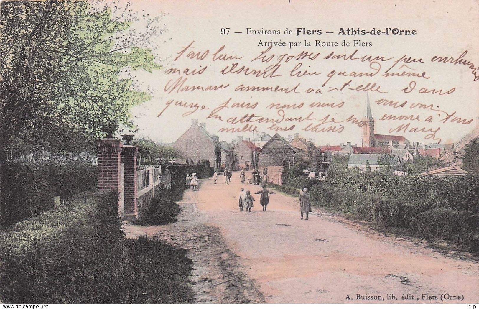 Athis de l'orne - Arrivee par la Route de Flers  - CPA °J