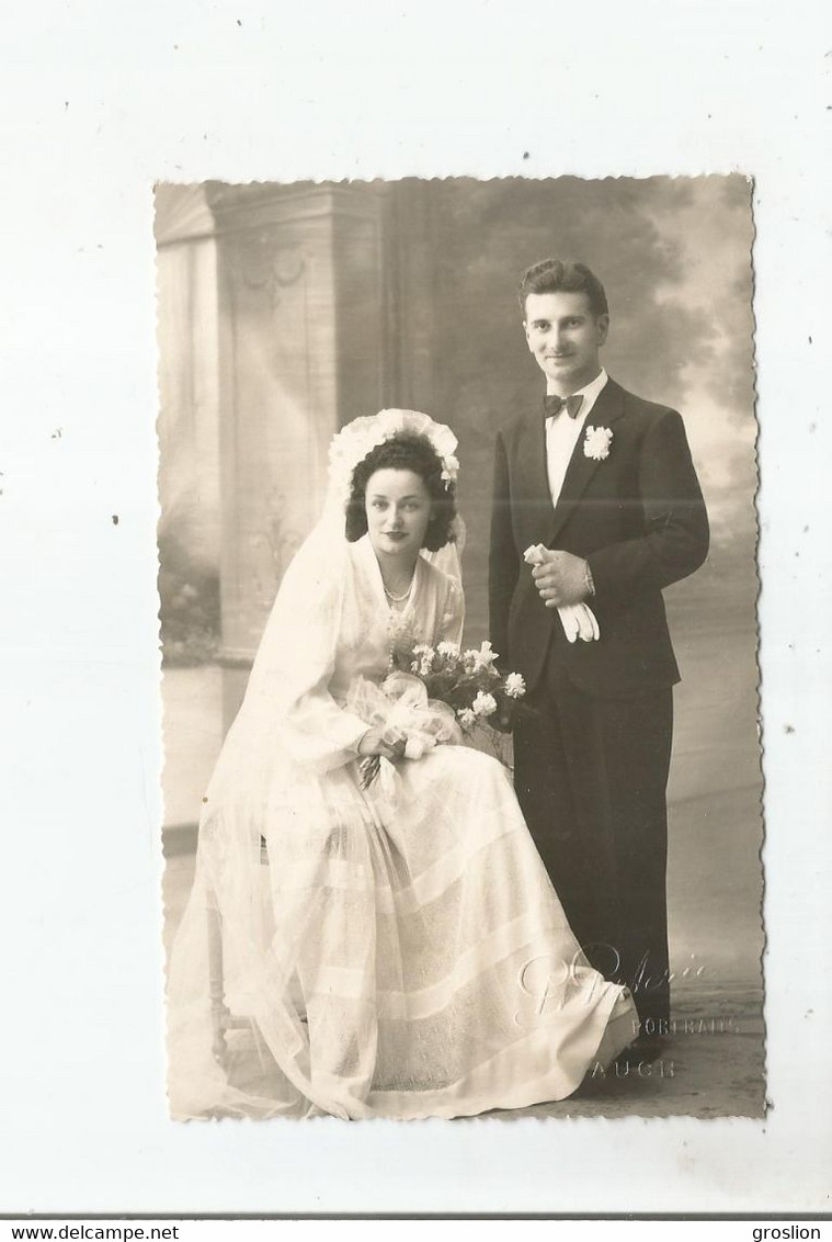 AUCH (32) PHOTO MARIAGE (PHOTO P PORTERIE AUCH) 1946