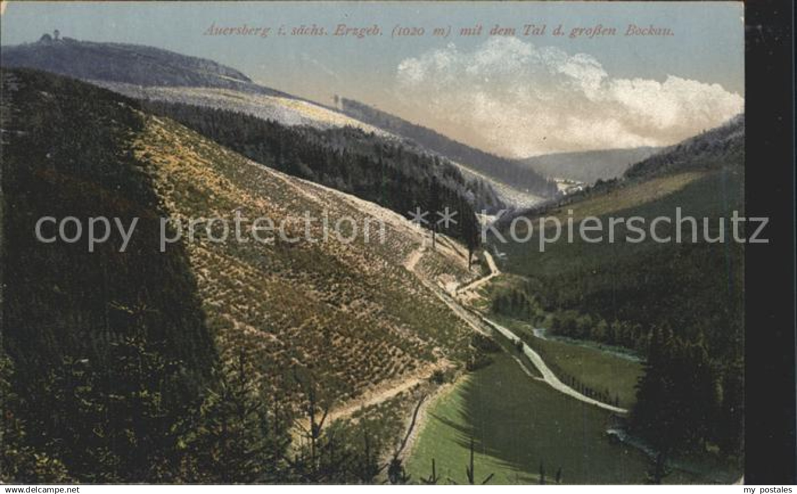 Auersberg Wildenthal mit dem Tal der grossen Bockau